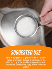 Serving scoop of Creatine Ethyl Ester HCl powder showing 3g