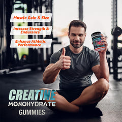 Vegan and halal certification labels on Creatine Gummies