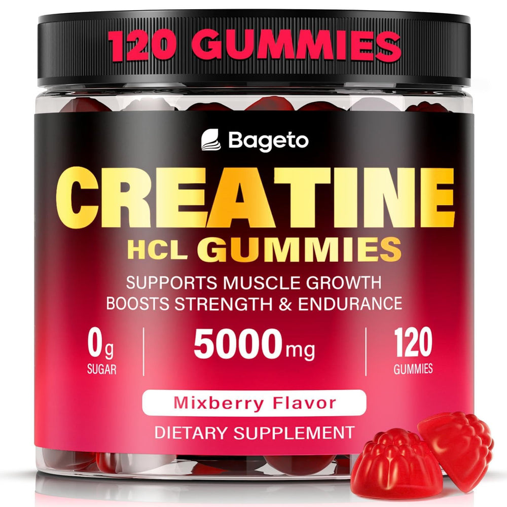 Creatine HCL Gummies Mixed Berry bottle from front