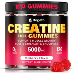 Creatine HCL Gummies Mixed Berry bottle from front