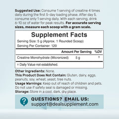 Micronized creatine monohydrate powder close-up