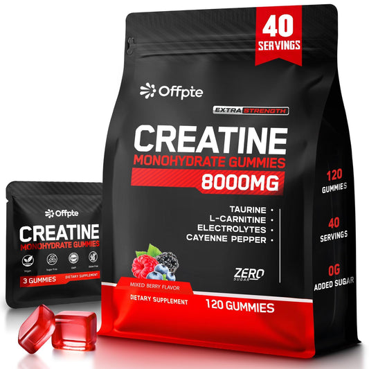 Creatine Monohydrate Gummies bottle with vegan label