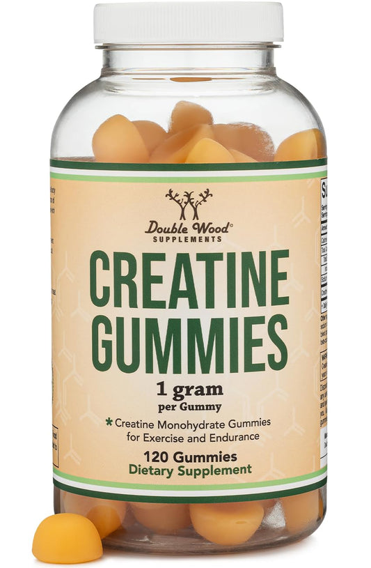 Front view of Creatine Monohydrate Gummies bottle