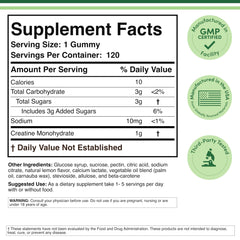 Packaging image for Creatine Monohydrate Gummies by Double Wood