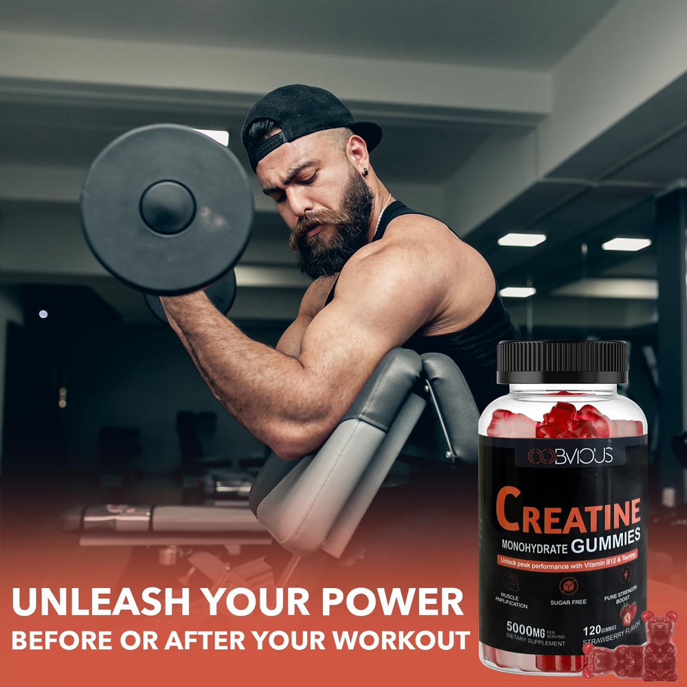Vegan-friendly, gluten-free, gelatin-free chewable creatine gummies