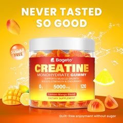 Serving suggestion: 4 gummies equal 5g creatine monohydrate