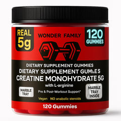Creatine Monohydrate Gummies 5g label and bottle