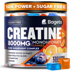 Bottle of Creatine Monohydrate Gummies Complex 8000mg