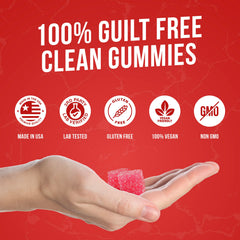 Blue Raspberry flavor Creatine Monohydrate Gummies bottle