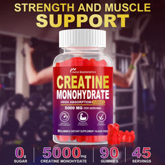 Fitness setup with Creatine Gummies and workout gear