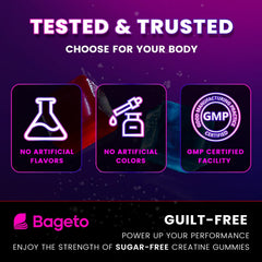 Close-up of taurine and L-carnitine ingredients in gummies