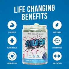 Strawberry flavor creatine monohydrate gummies