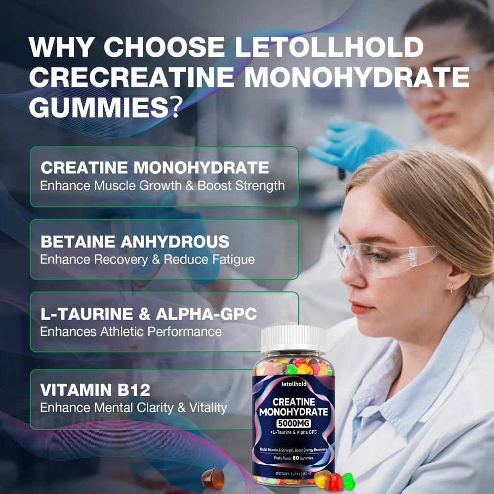 Pre-workout chewables for women and men with Creatine Monohydrate