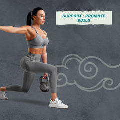 Graphic showing strength and cognitive benefits of creatine