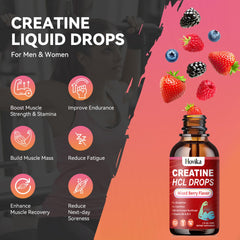 Dropper dispensing Creatine HCL liquid drops