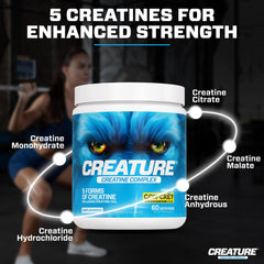 Nutrition label and ingredients of CREATURE Creatine Complex