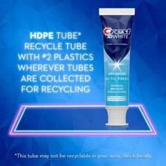 Close-up graphic of Crest 3D White Arctic Fresh toothpaste