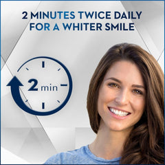 Daily brushing routine with Crest 3D White Brilliance 2 Step Kit