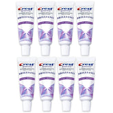 Crest 3D White Brilliance Toothpaste Vibrant Peppermint Travel Size 0.85 oz (24 g) Pack of 8 tubes
