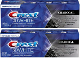 Crest 3D White Charcoal toothpaste tube and packaging front