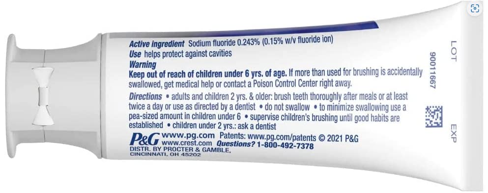 Close-up of toothpaste showing charcoal whitening texture