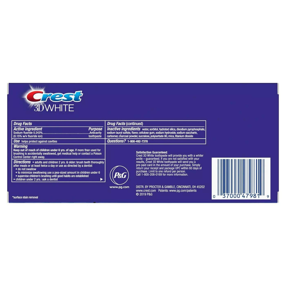 Product details panel showing tube size and pack quantity