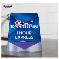 20 whitening strips with 10 top and 10 bottom strips
