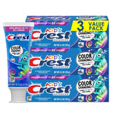Crest Advanced Kids toothpaste tube with Bubblegum flavor showing color-changing design