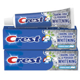Crest Baking Soda and Peroxide Whitening Toothpaste Fresh Mint 4.2 oz two tubes - front view