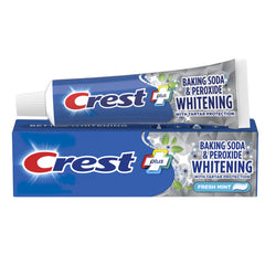 Two Crest toothpaste tubes 4.2 oz each for whitening and tartar protection