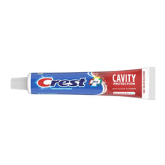 Two Crest toothpaste tubes shown side by side