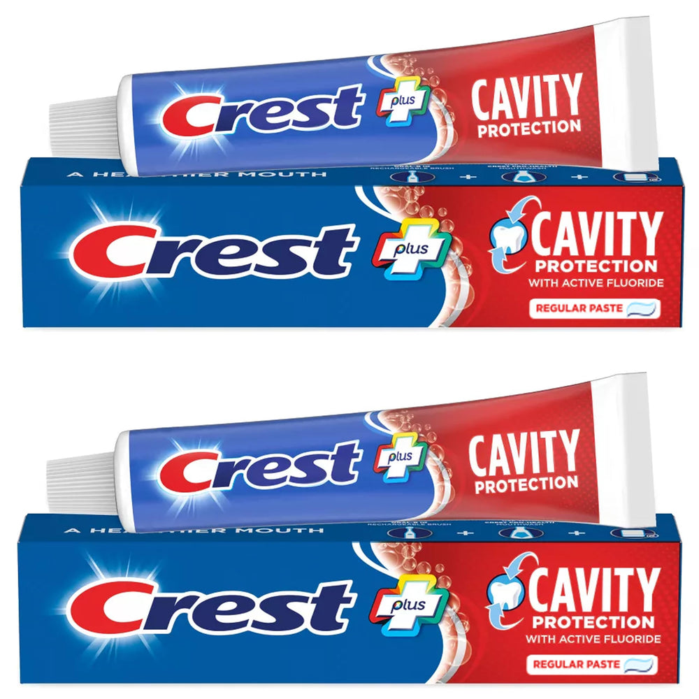 Product display of Crest Cavity Protection Toothpaste Pack of 2
