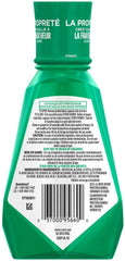 Close-up of Crest Classic Mouthwash Original Formula 250 ml bottle label