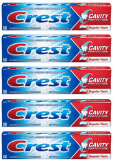 Crest Fluoride Anticavity Toothpaste Regular Paste 8.2 oz 5-pack box