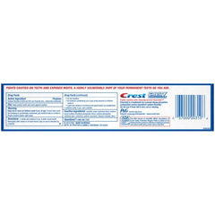 Top view of Crest toothpaste tubes in a 5-pack