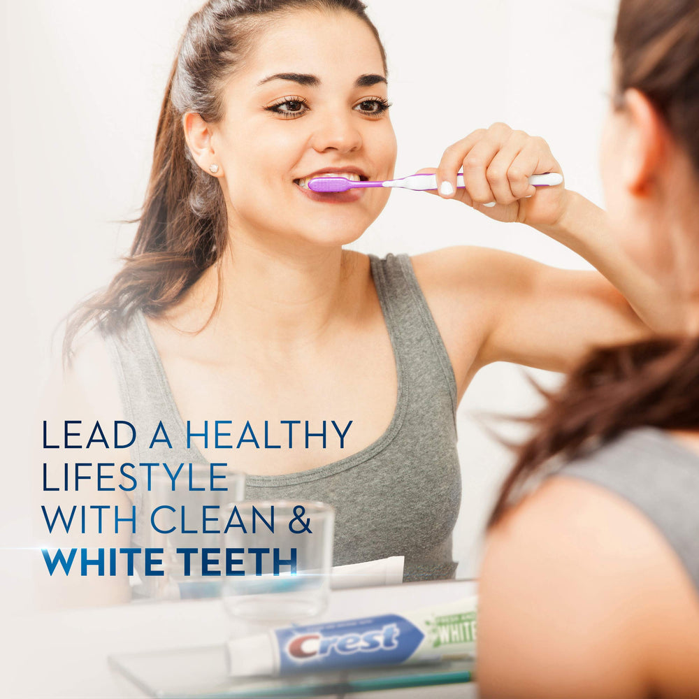 Crest Fresh & White Toothpaste Peppermint Gleem packaging