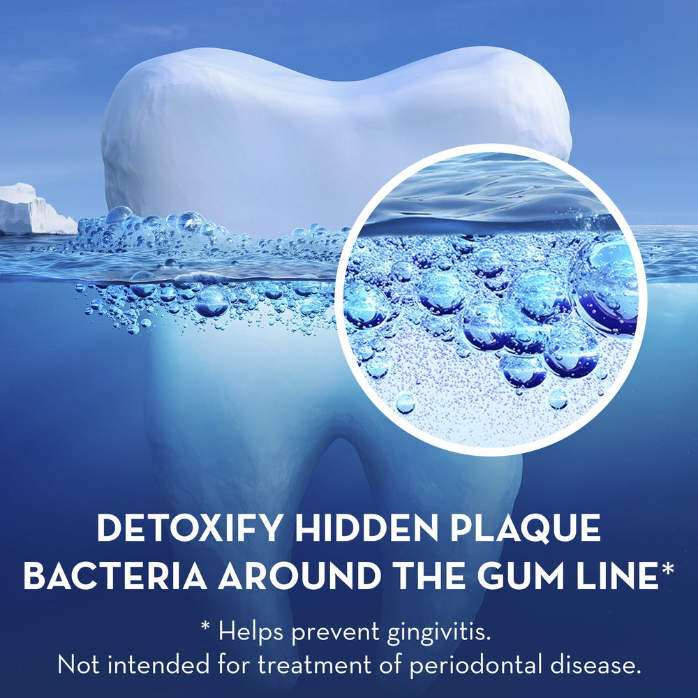 Close-up of toothpaste texture and cooling effect