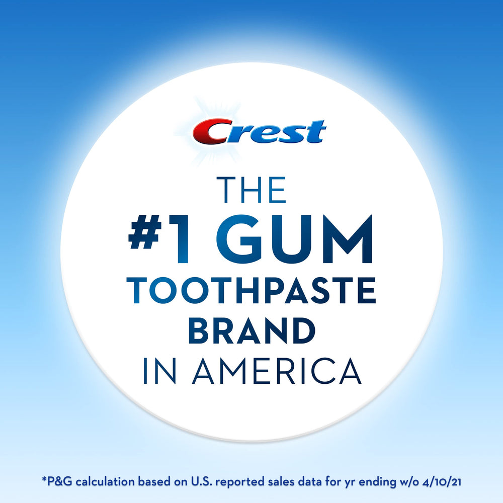 Close-up of the Crest Gum Detoxify label on the toothpaste pack