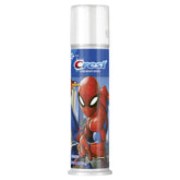 Front packaging of Crest Kids Toothpaste Pump with Marvel's Spiderman strawberry flavor