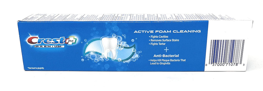Minty fresh breath concept with Crest logo and peppermint illustration