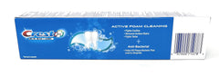 Minty fresh breath concept with Crest logo and peppermint illustration