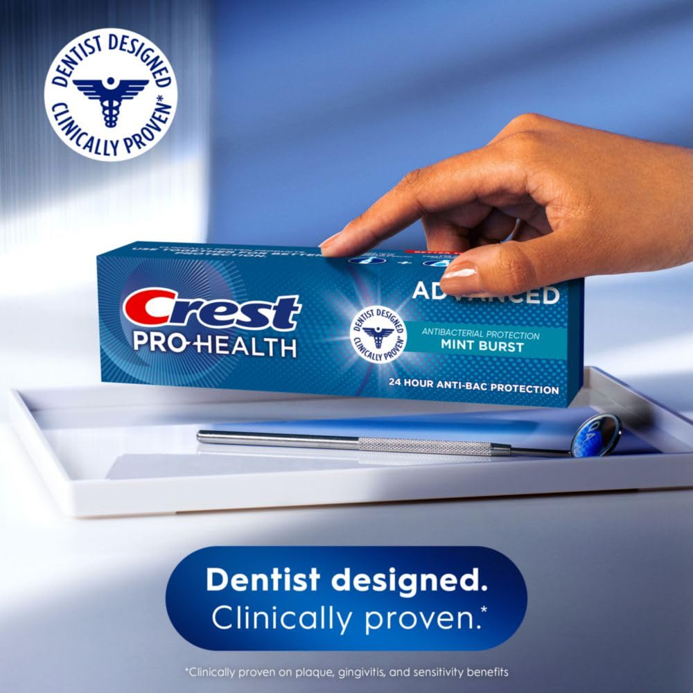 Close-up of Crest Pro-Health Mint Burst toothpaste tube nozzle (image 3)