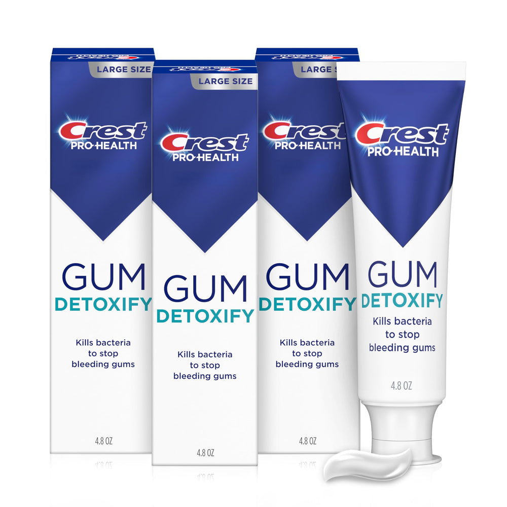 Crest Pro-Health Gum Detoxify Deep Clean Toothpaste 4.8 oz 3-pack packaging