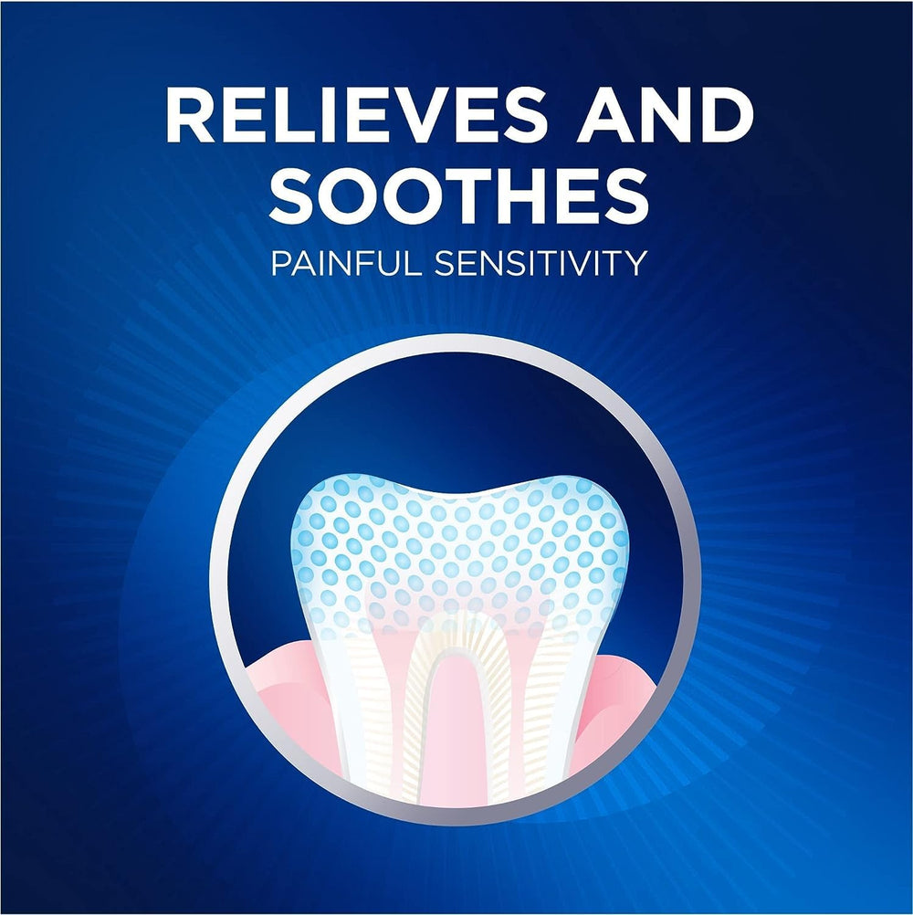 Back label showing ingredients and directions for Crest Pro-Health Gum & Sensitivity