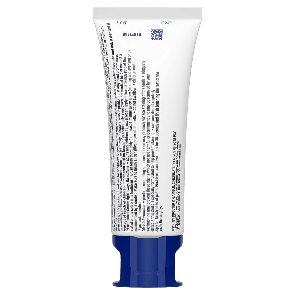 Label detail of Crest Pro-Health ingredients