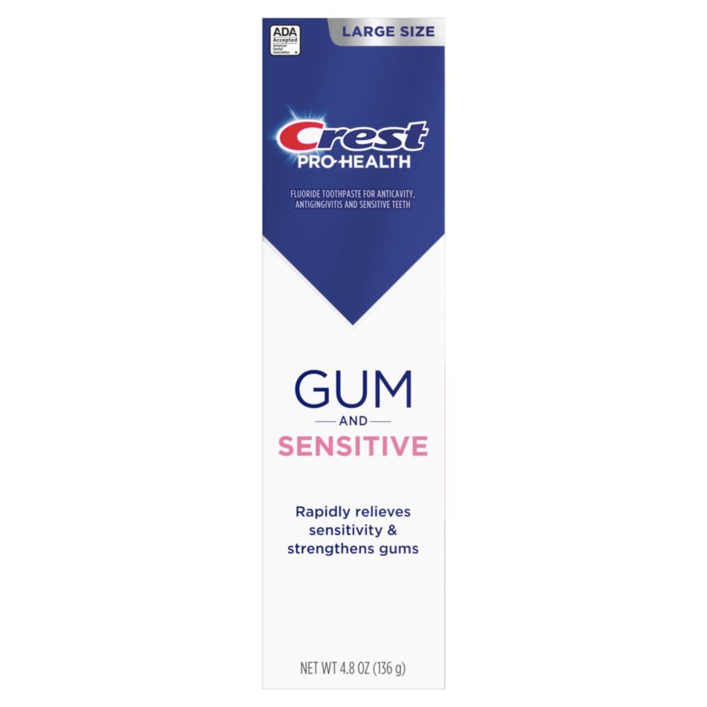 Antibacterial fluoride benefits on Crest toothpaste