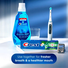 Long-lasting mint freshness cue on toothpaste packaging