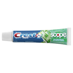Packaging of Crest + Scope whitening toothpaste 6-pack