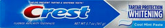 Packshot of Crest Tartar Protection toothpaste with Cool Mint flavor.