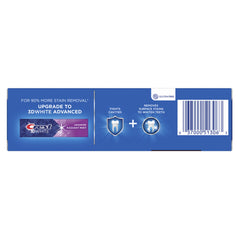 Crest toothpaste showing tartar protection and whitening features